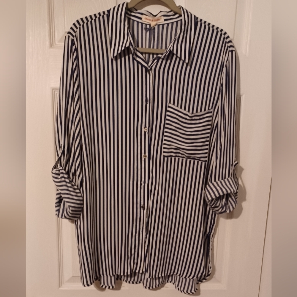 Grand & Greene Button Front Blouse
